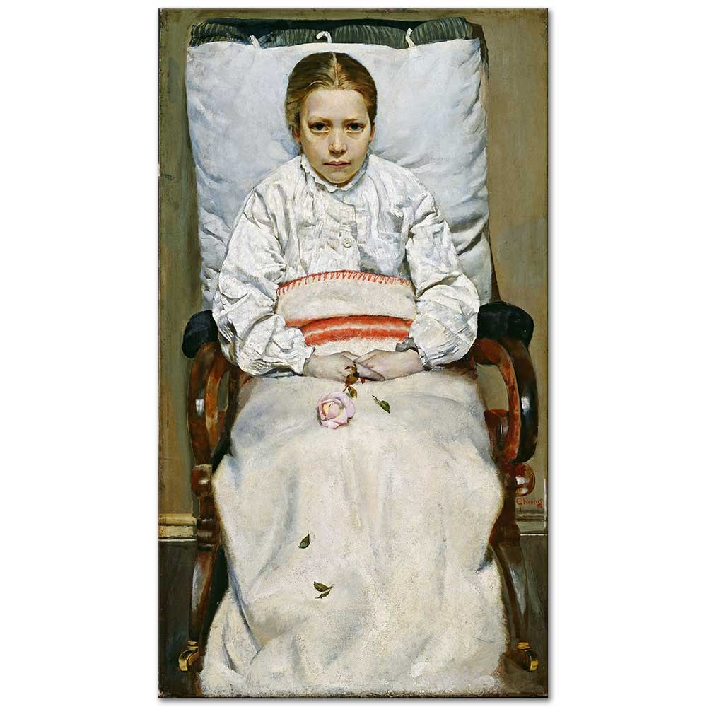 Sick Girl by Christian Krohg