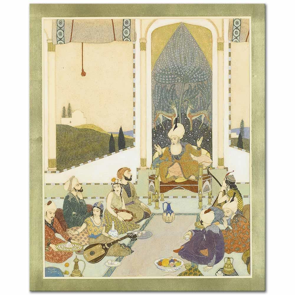 Edmund Dulac Denizci Sindbad Kanvas Tablo