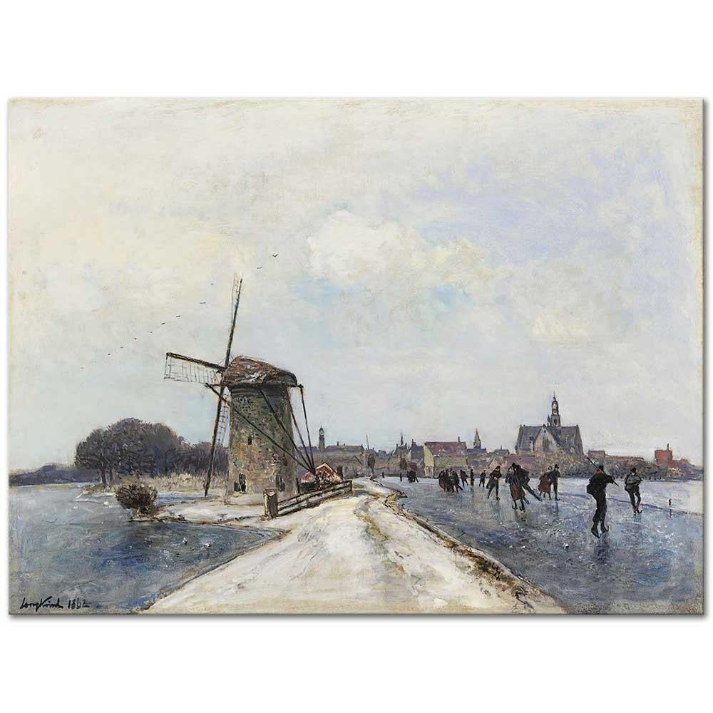 Johan Barthold Jongkind Patenciler Maasluis Kanvas Tablo