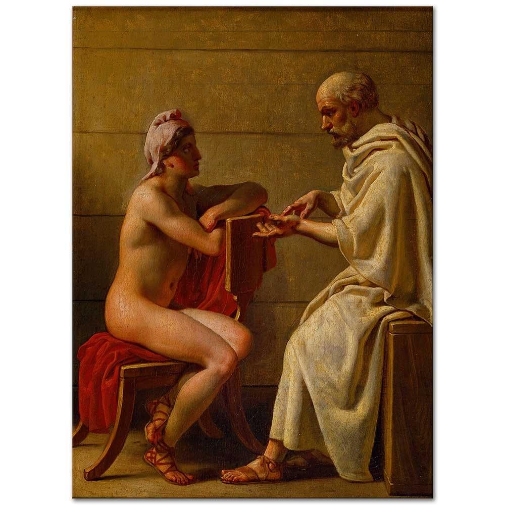 Christoffer Wilhelm Eckersberg Sokrat ve Alcibiades Kanvas Tablo
