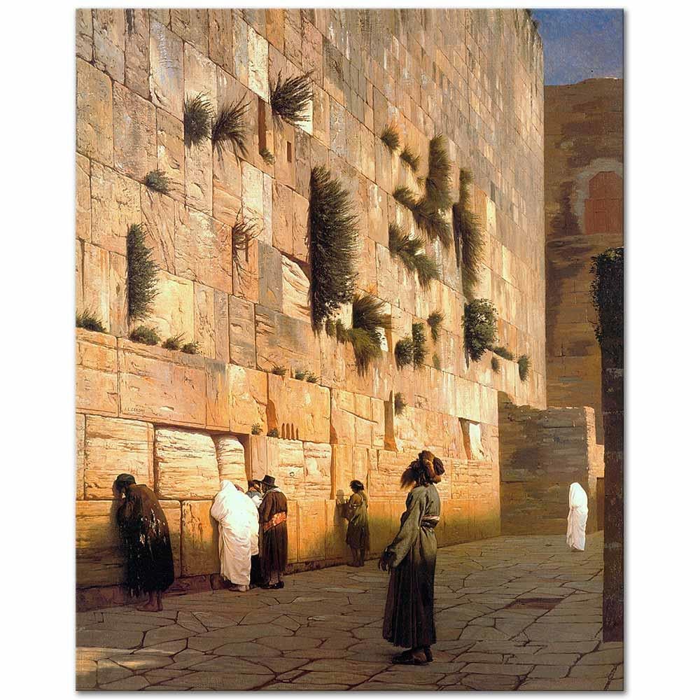 Jean Leon Gerome Ağlama Duvarı Kanvas Tablo