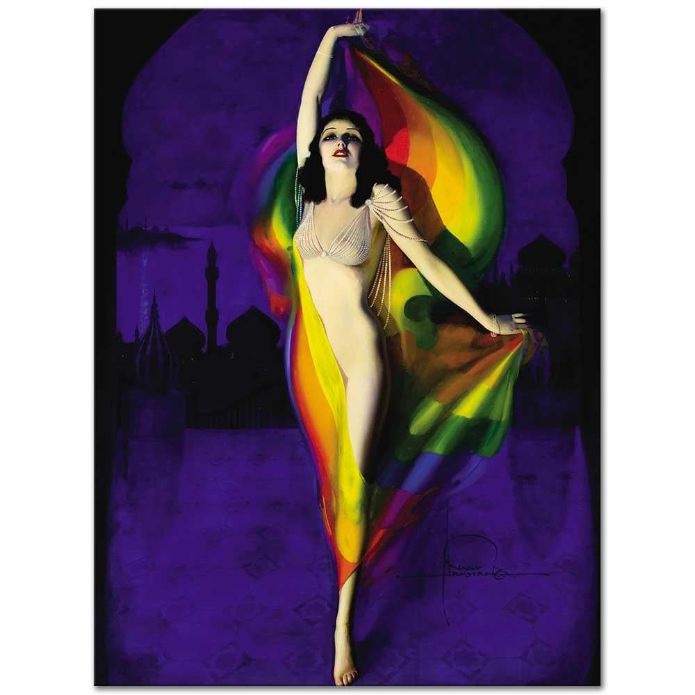 Rolf Armstrong Hint Melodisi Kanvas Tablo