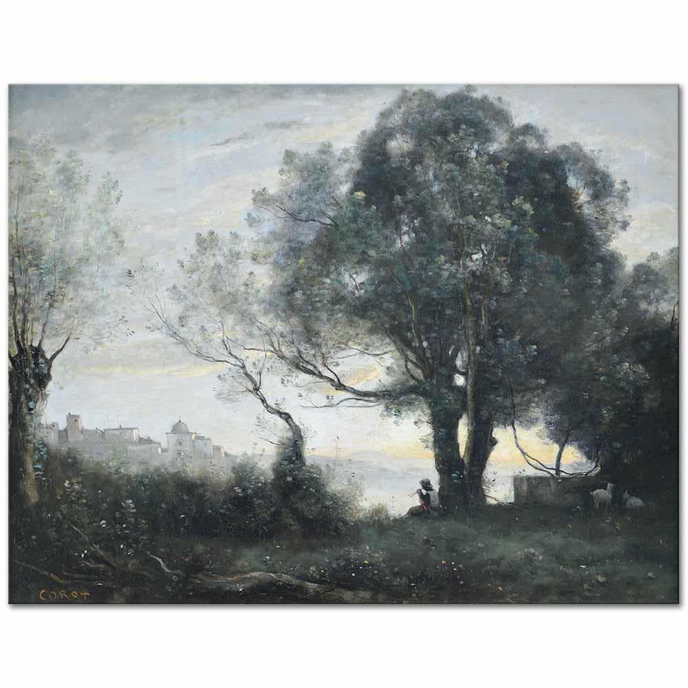 Souvenir of Castelgandolfo by Jean Baptiste Camille Corot as Art Print
