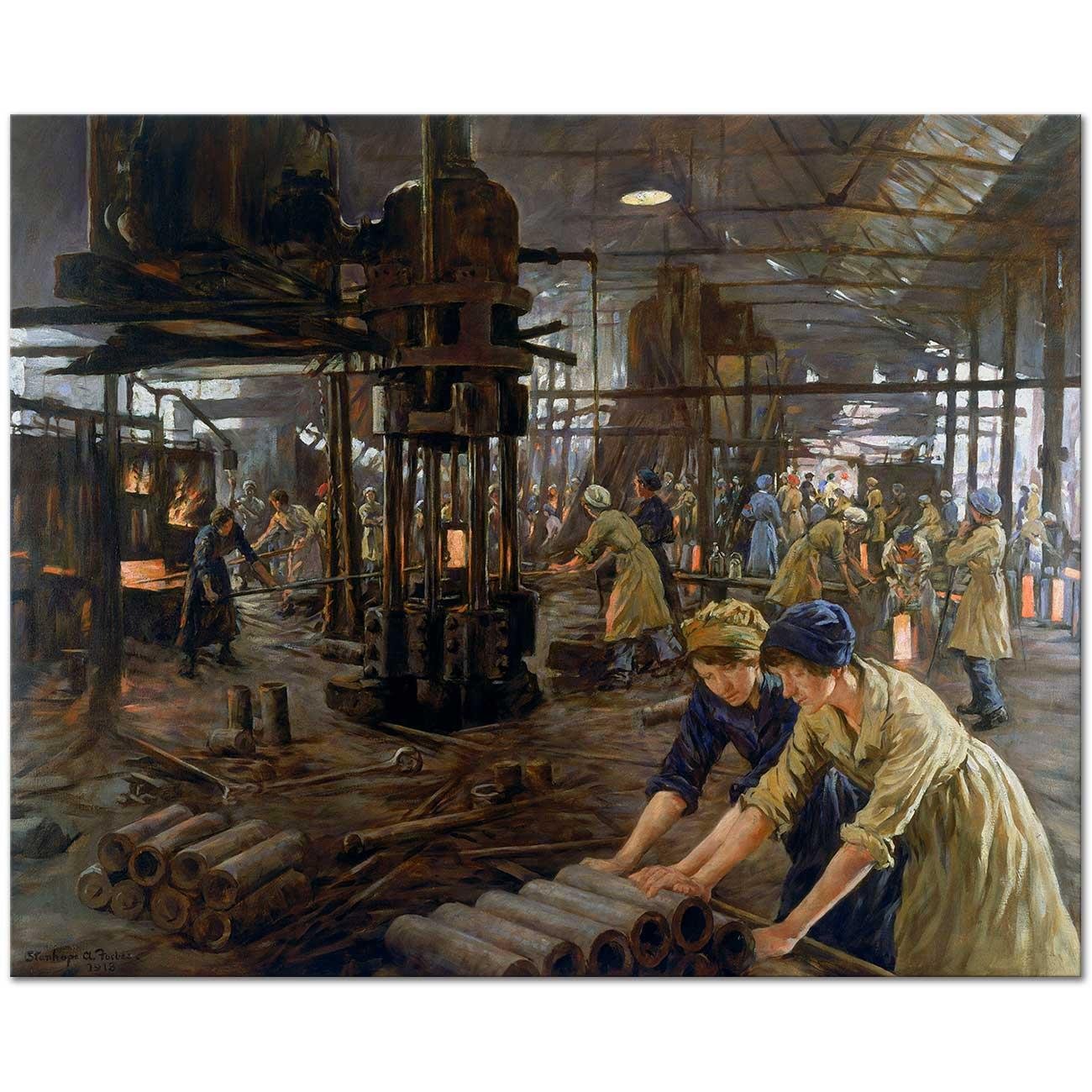The Munitions Girls by Stanhope Alexander Forbes
