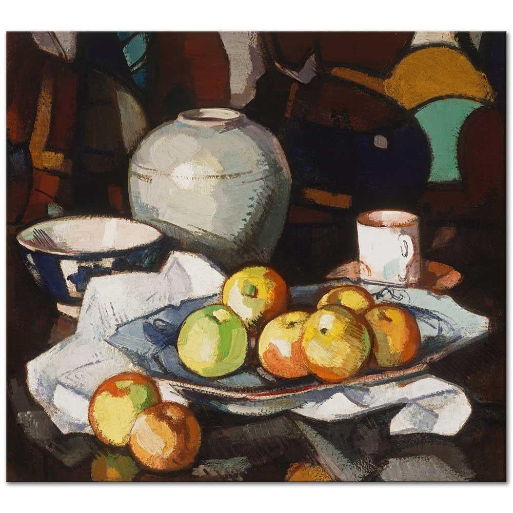 Still life Apples and Jar by Samuel Peploe