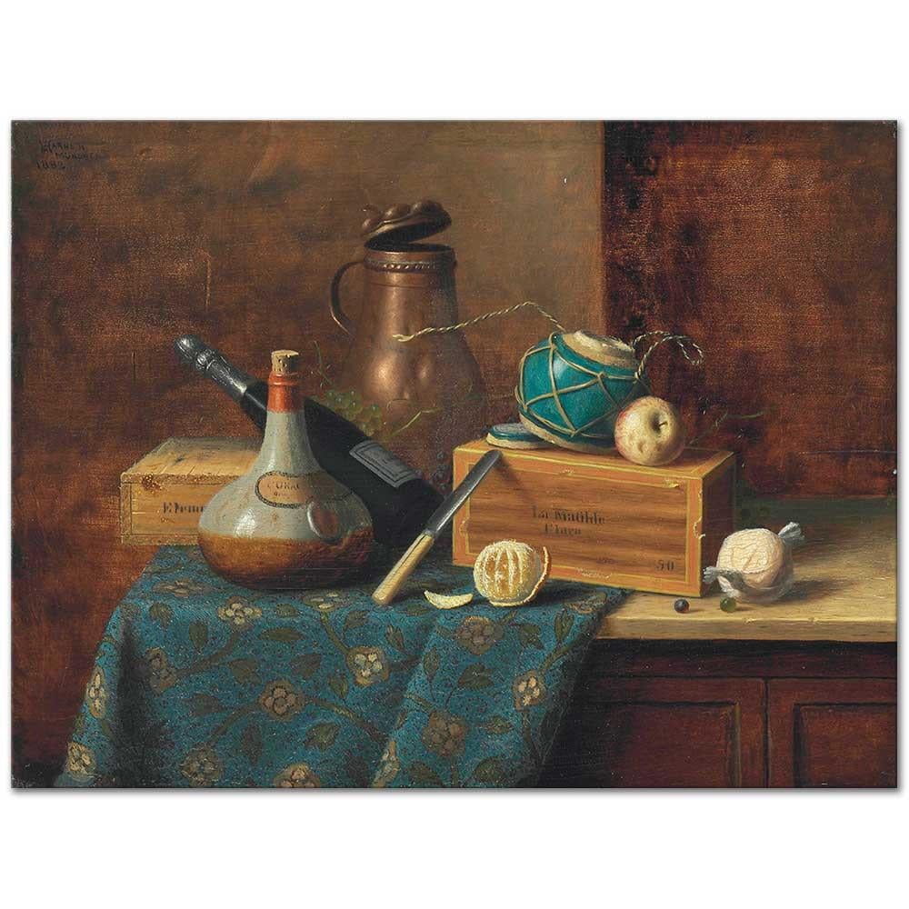 William Michael Harnett Natürmort Kanvas Tablo