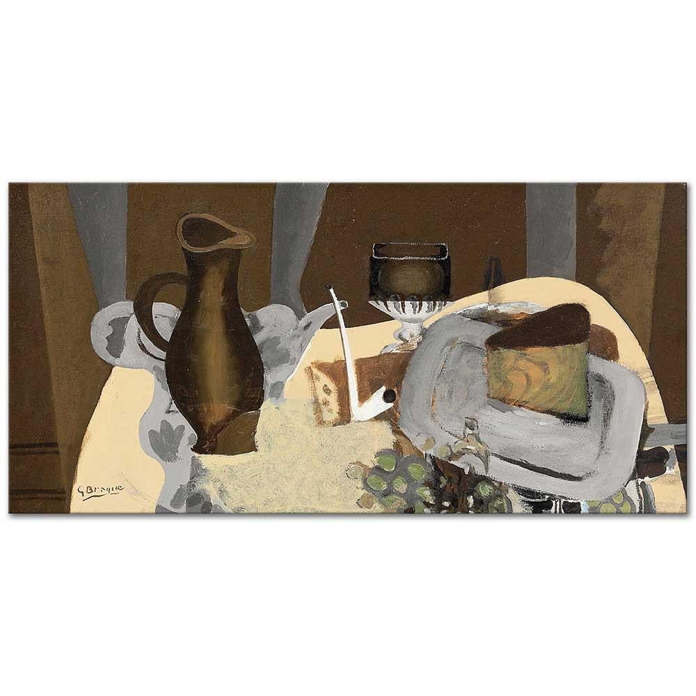 Still Life with a Pipe by Georges Braque as Art Print