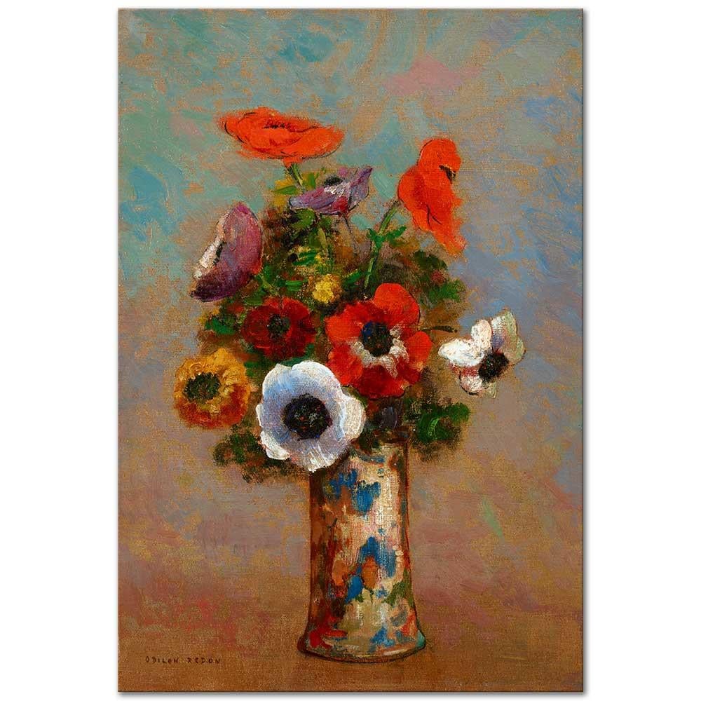 Odilon Redon Anemon Demeti Kanvas Tablo