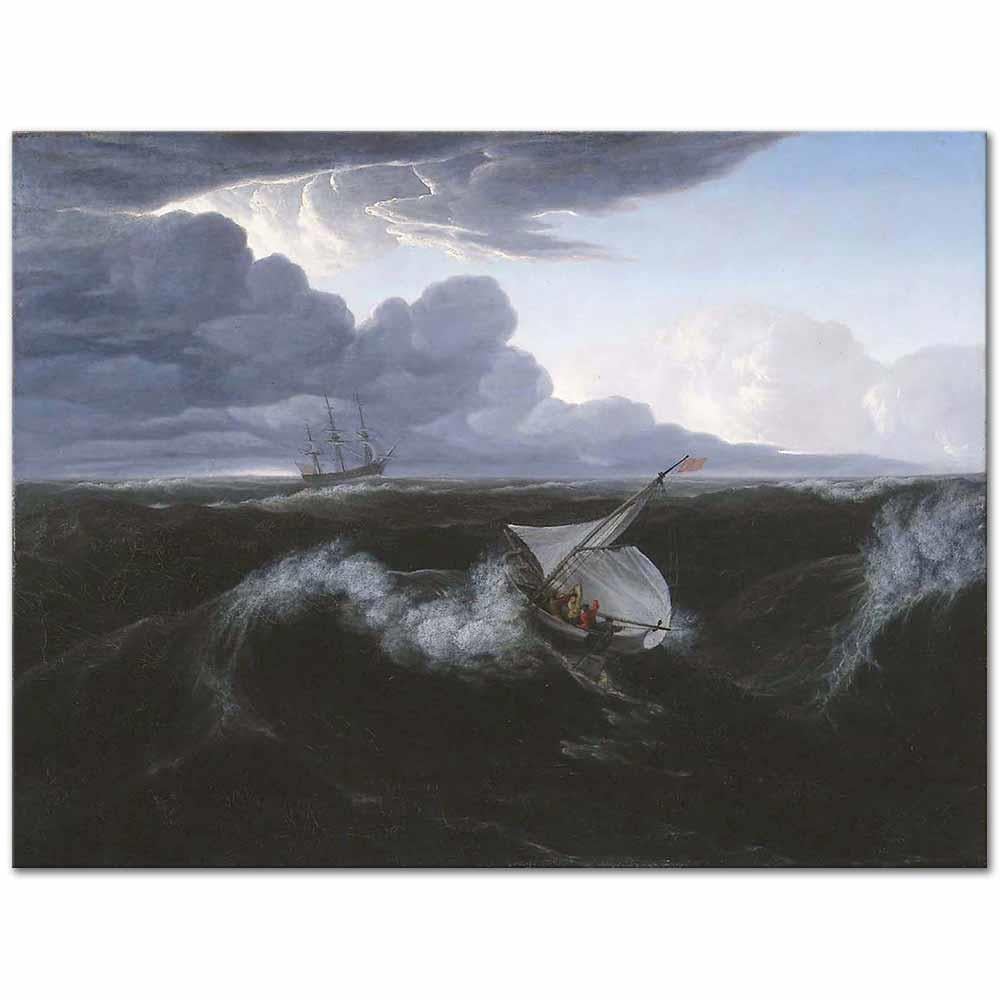 Storm Rising at Sea by Washington Allston as Art Print
