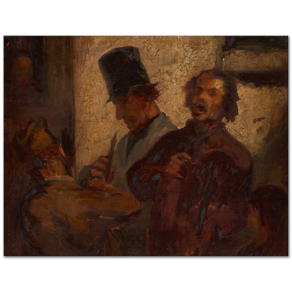 Honore Daumier Sokak Müzisyenleri Kanvas Tablo