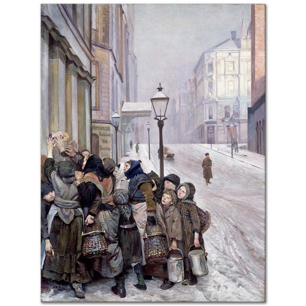 Christian Krohg Hayatta Kalma Mücadelesi Kanvas Tablo