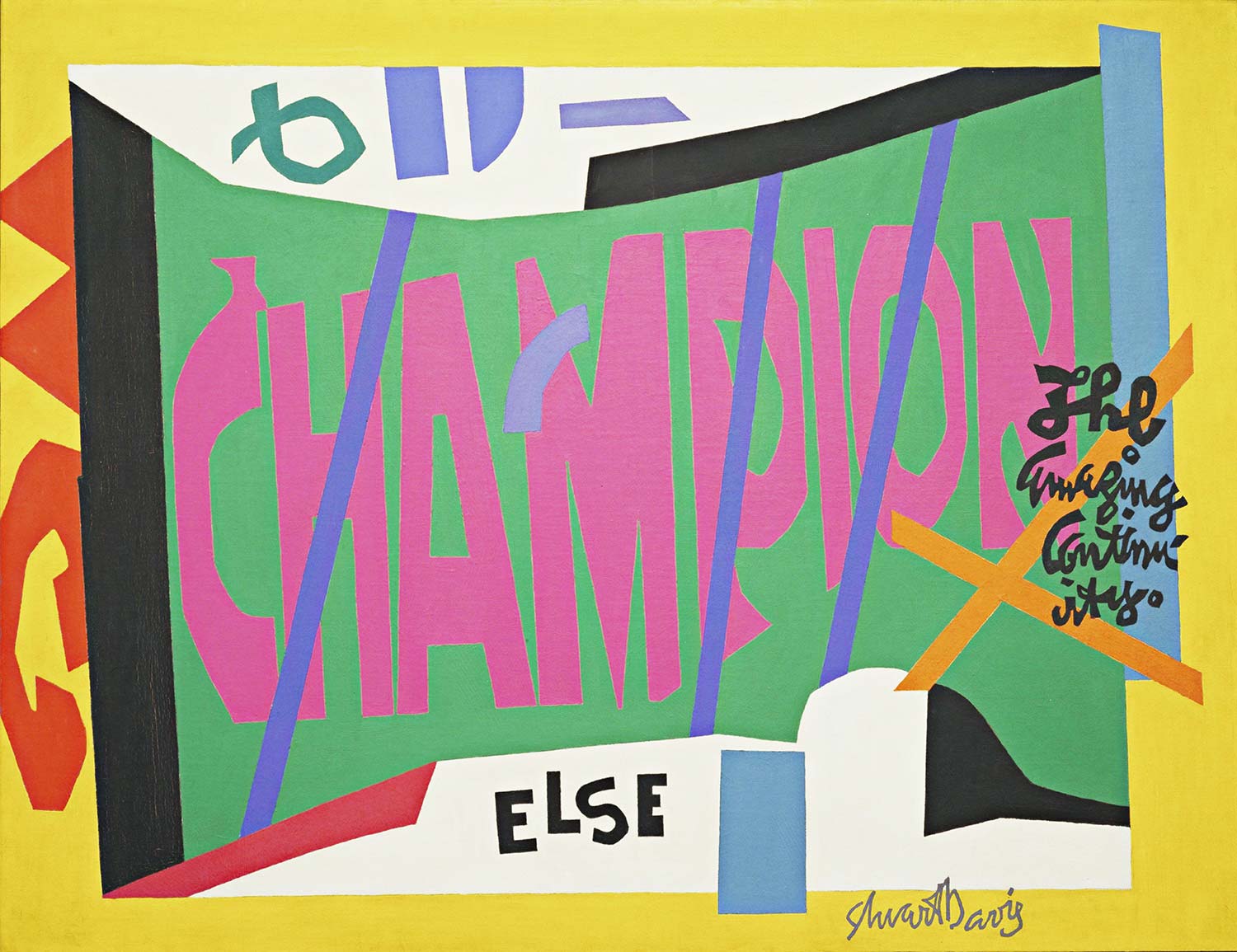 Stuart Davis Visa Kanvas Tablo