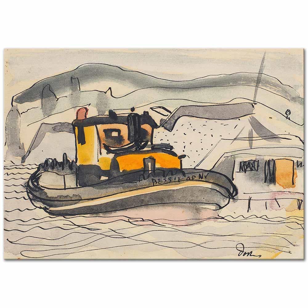 Arthur Dove Bessie İçin Etüd Kanvas Tablo