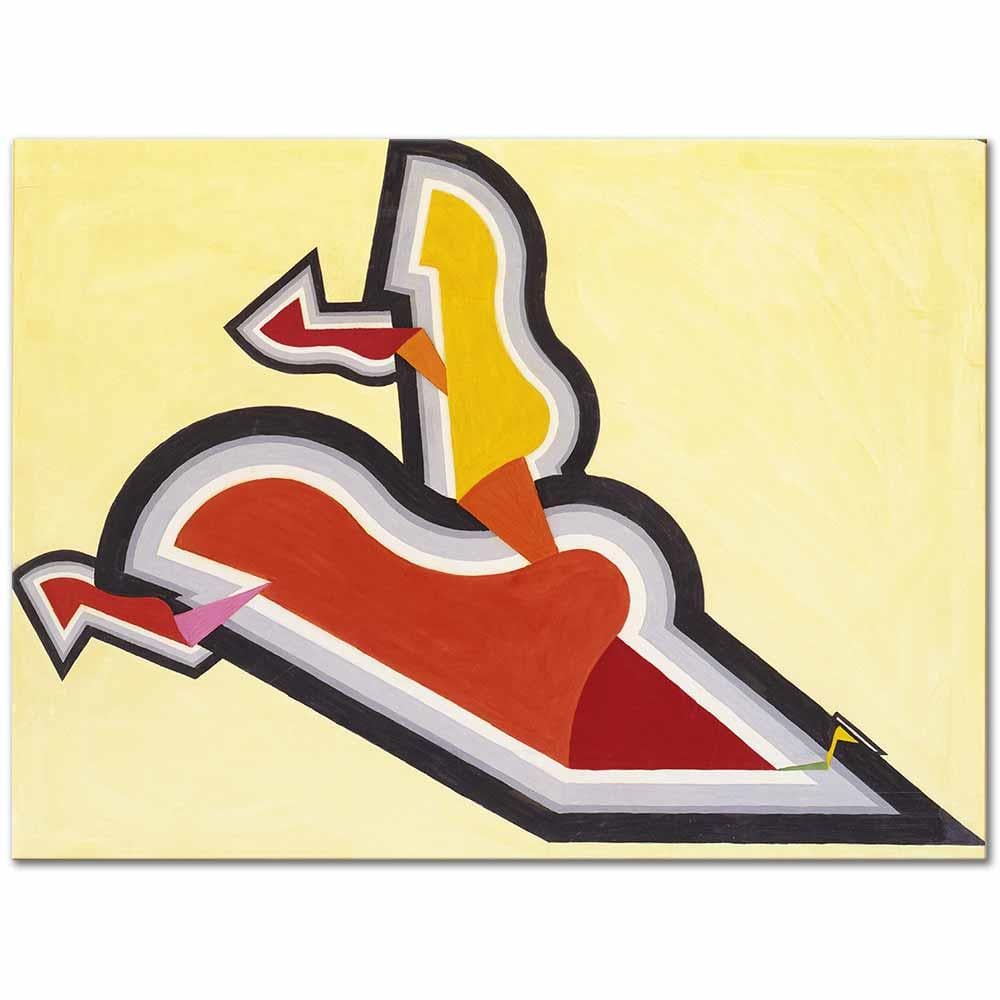 Study in Rhythm, Red and Gold by Joseph Schillinger as Art Print