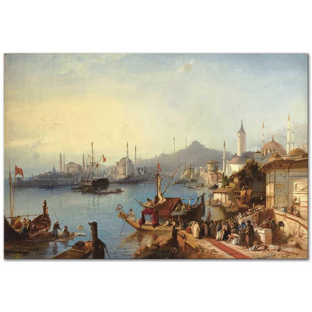 Sultan Abdulmecit Arrives at the Nusretiye Mosque by Jacob Jacobs as Fine Art Print