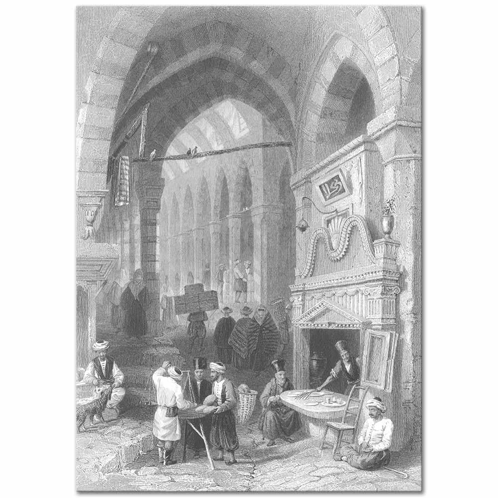 Sultanahmet Square and Obelisk Engraving Art Print