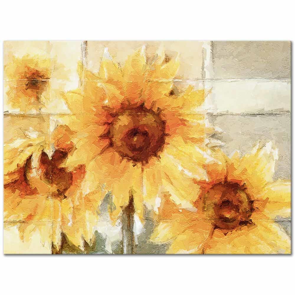 Sunflowers Bouquet as Art Print