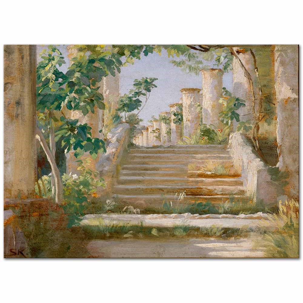 Peder Severin Krøyer Ravello'da Sundurma Kanvas Tablo