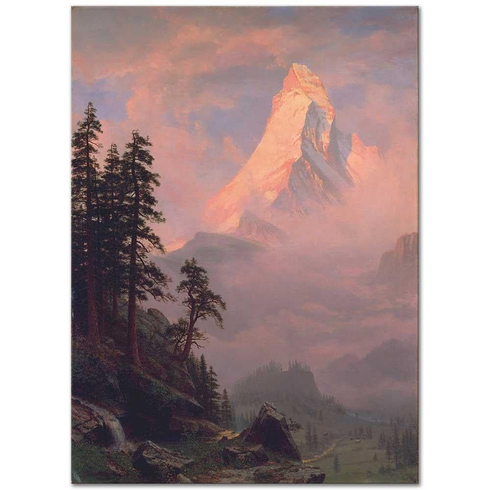 Albert Bierstadt Matter Tepesi Kanvas Tablo