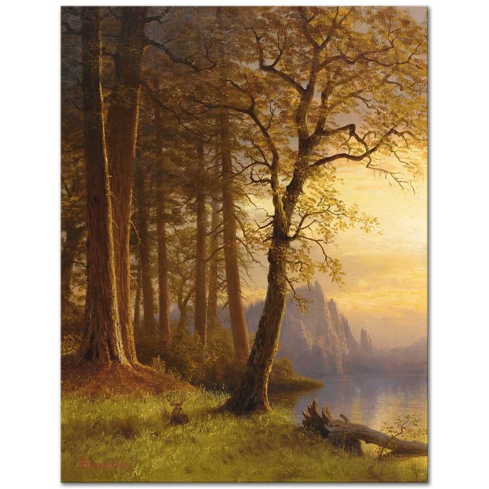 Albert Bierstadt Gün Batımı California Kanvas Tablo