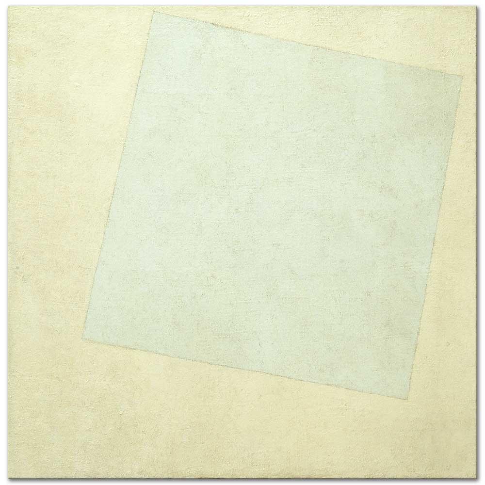 Suprematist Composition White on White by Kazimir Malevich as Art Print
