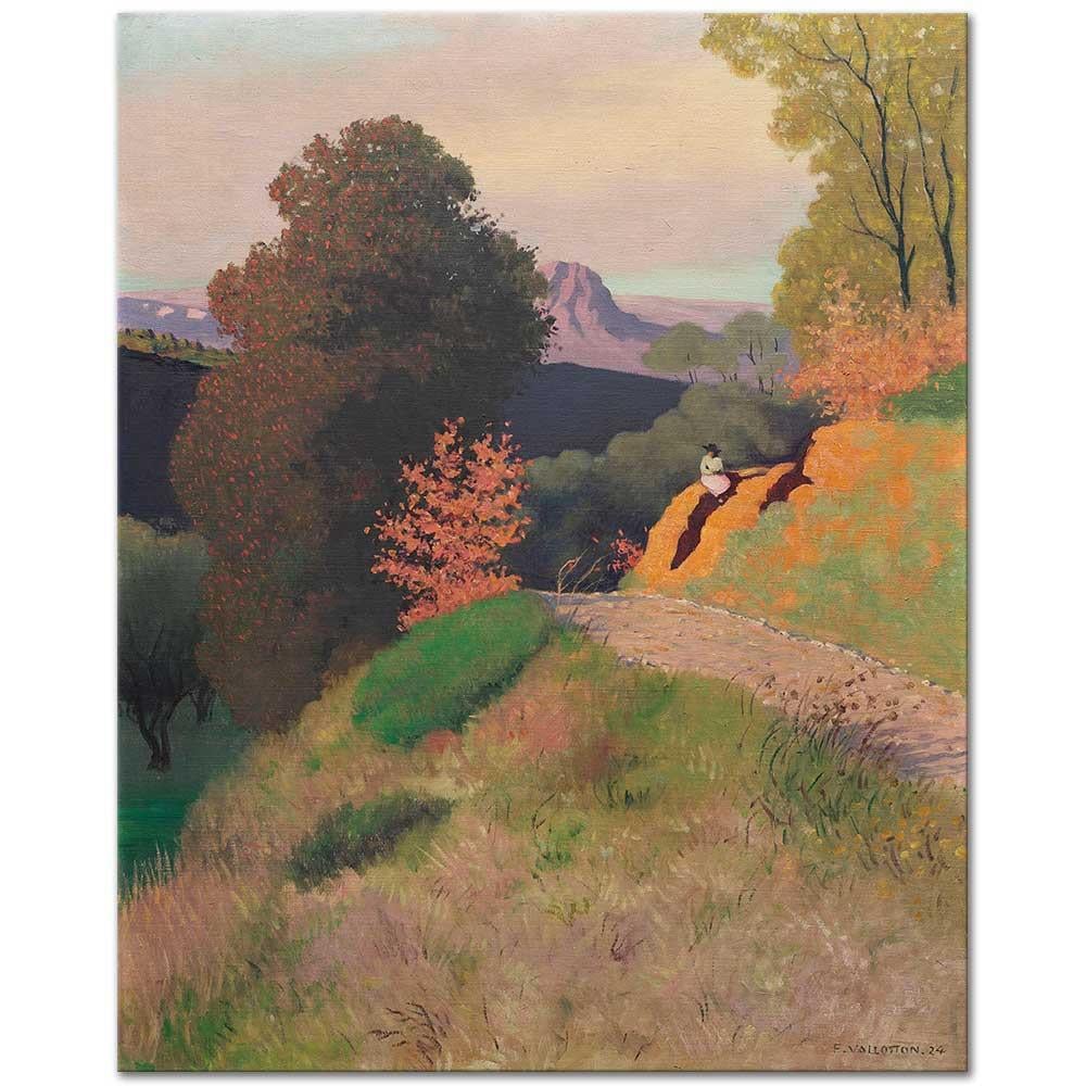 Surroundings of Cagnes in the Evening by Felix Vallotton