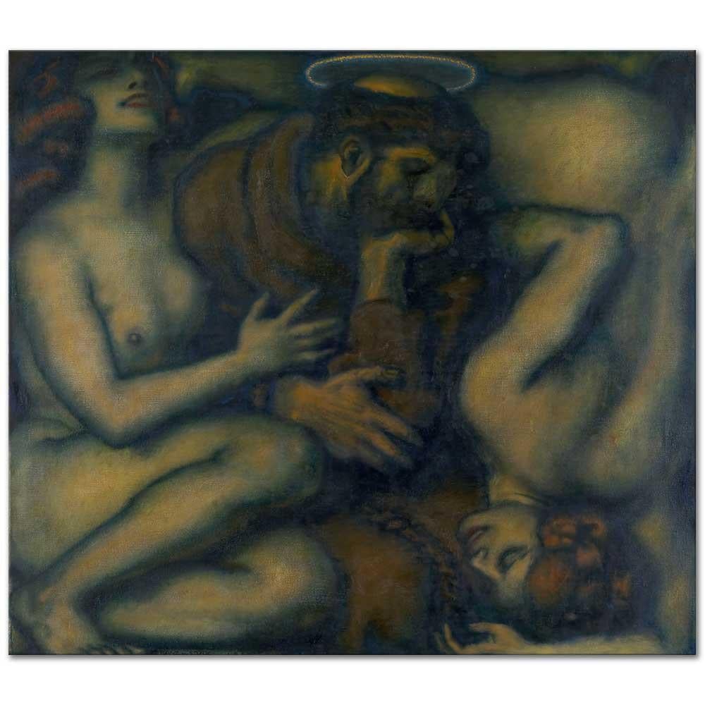 Temptation by Franz von Stuck as Art Print