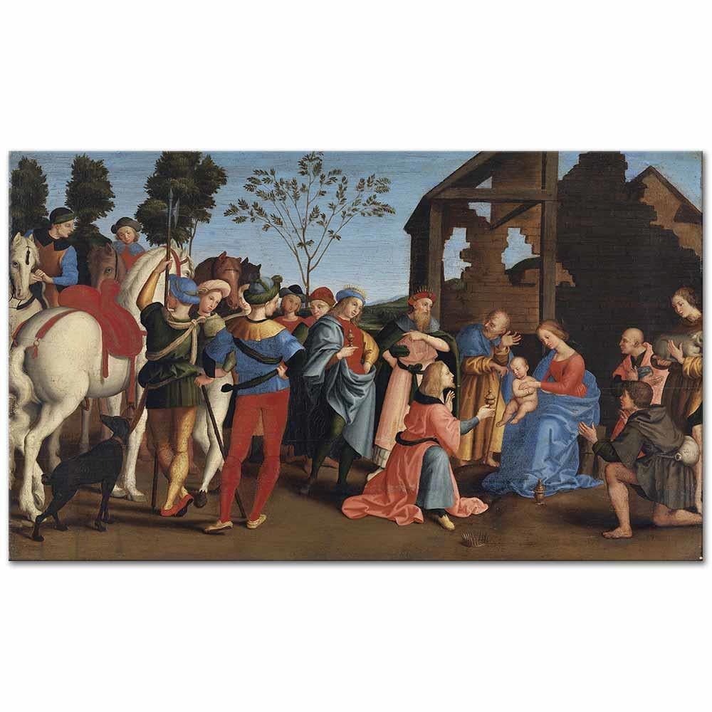 The Adoration of the Kings by Raphael as Art Print