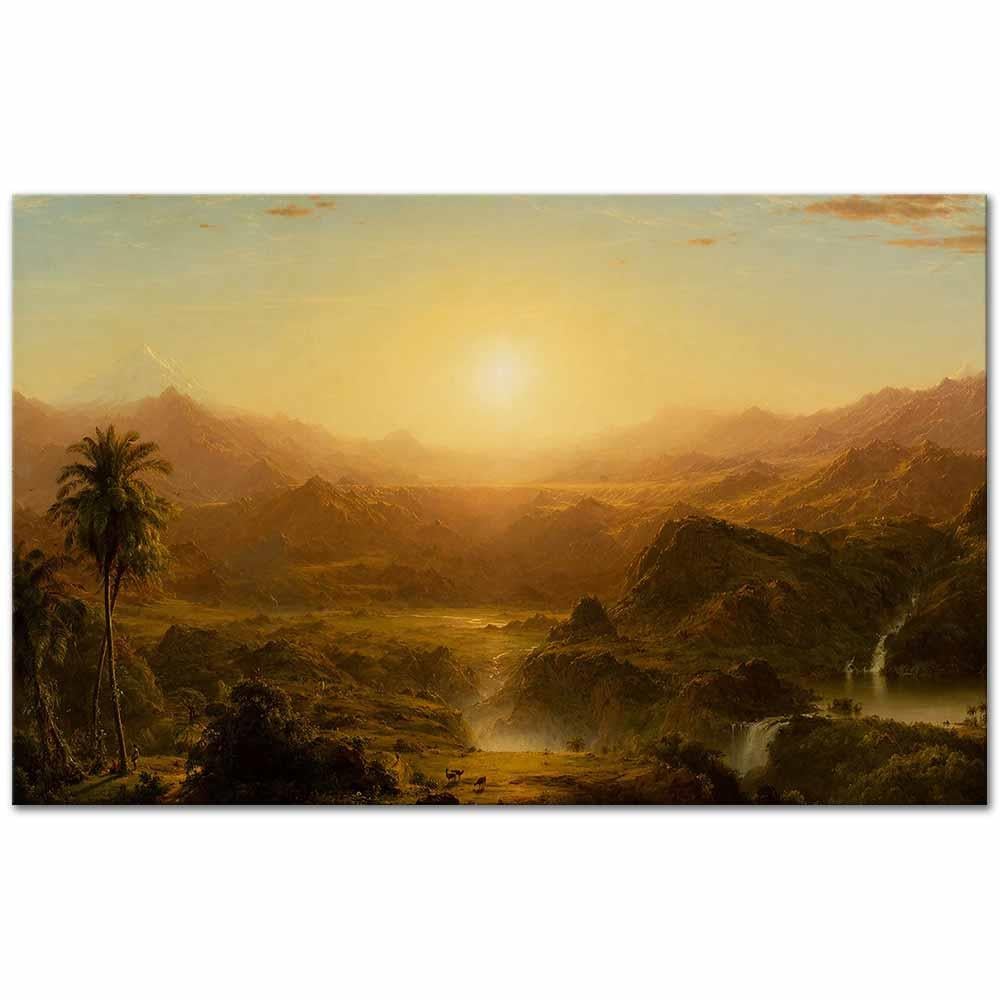 Frederic Edwin Church Ekvator'da And Dağları Kanvas Tablo