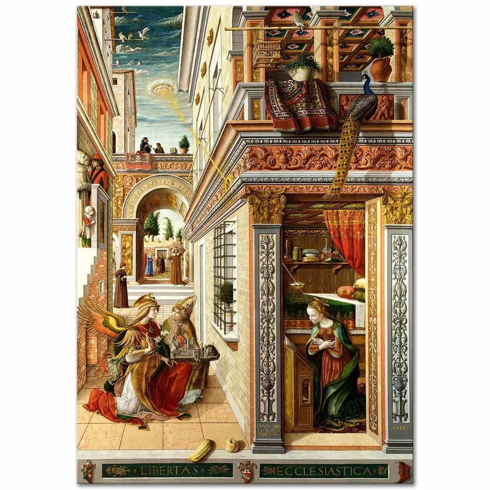 The Annunciation with Saint Emidius by Carlo Crivelli
