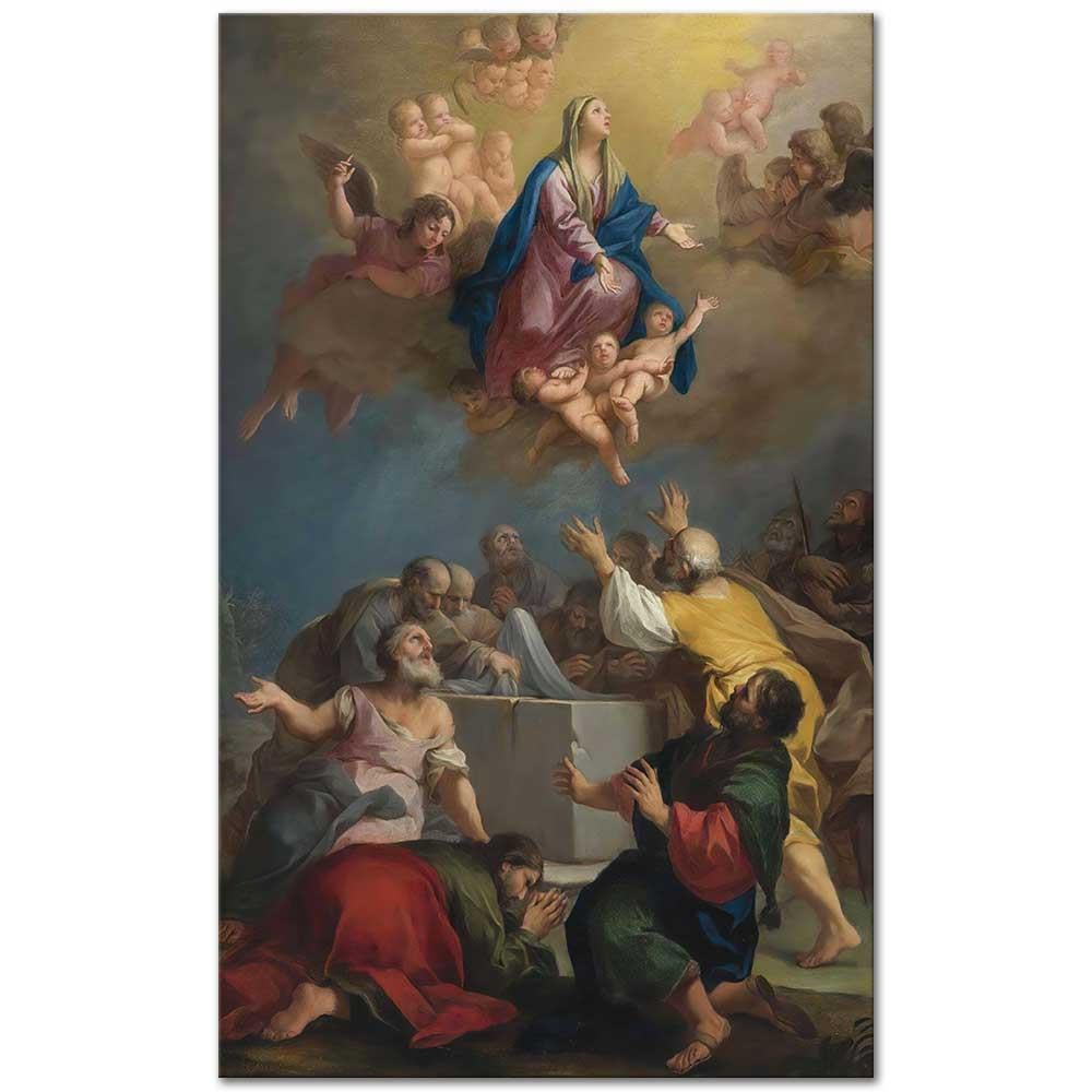 The Assumption Of The Virgin by Jacopo Amigoni as Art Print