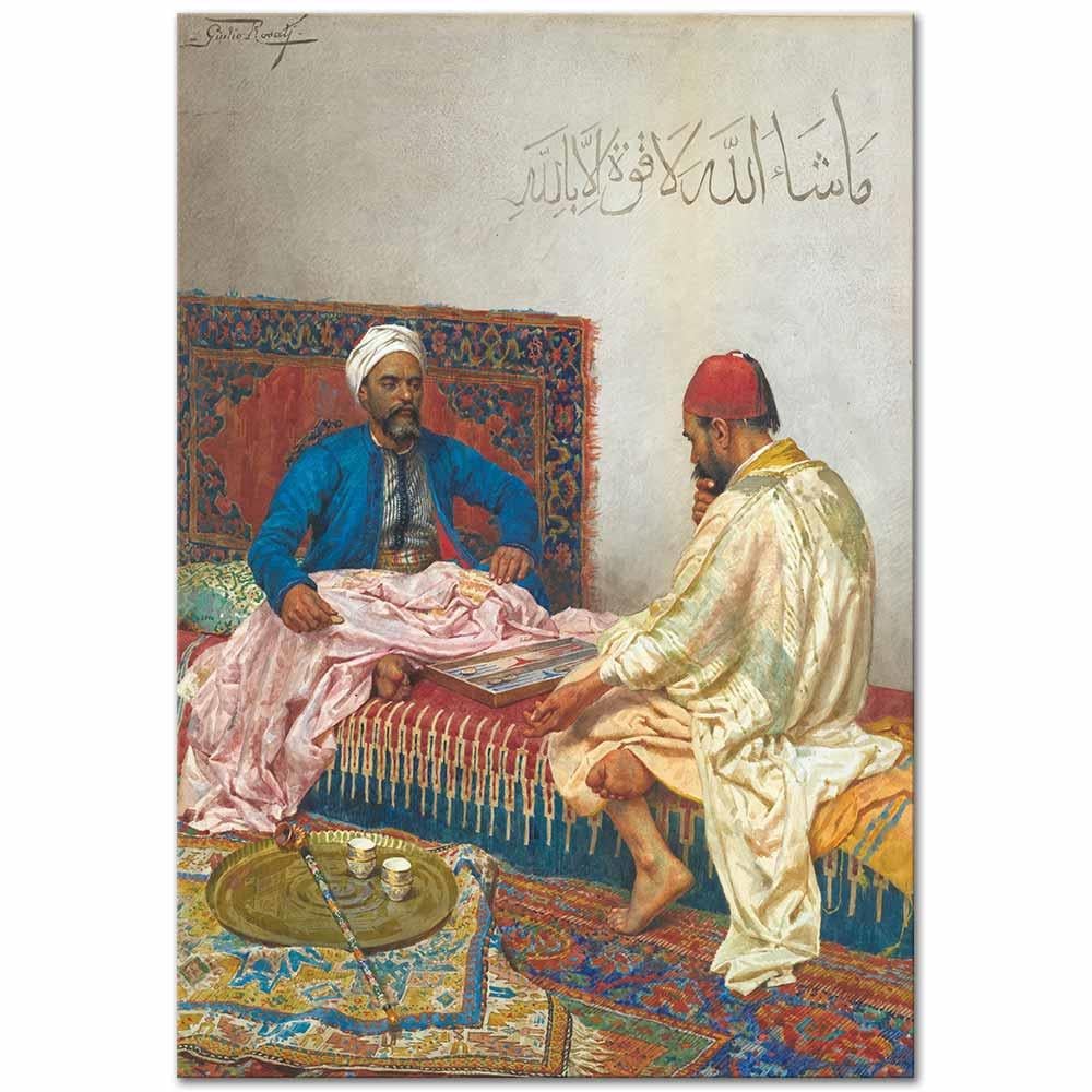 The Backgammon Players by Giulio Rosati
