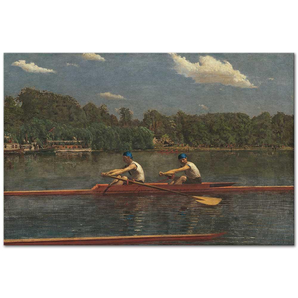 Thomas Eakins Biglin Kardeşler Yarışta Kanvas Tablo