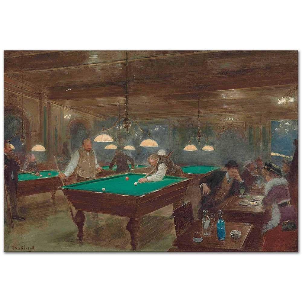 The Billiard Part by Jean Beraud as Art Print