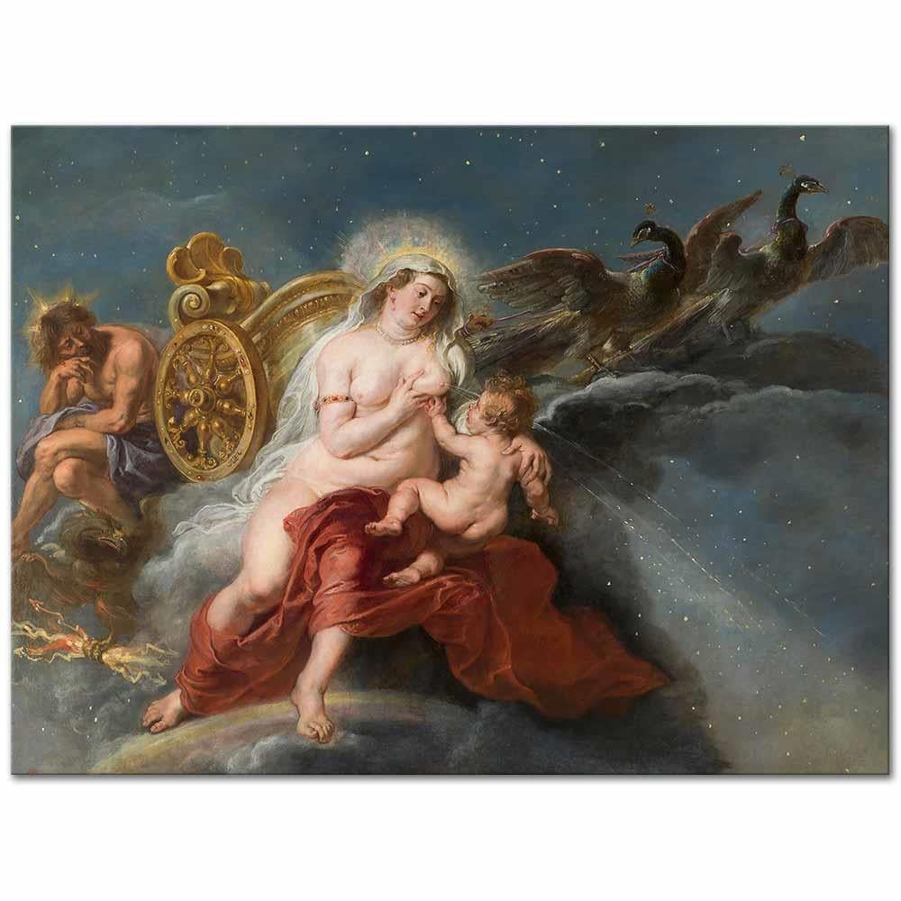 The Birth Of The Milky Way by Peter Paul Rubens as Art Print