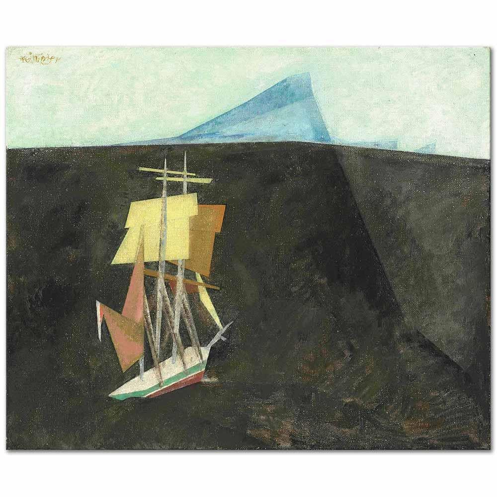 The Blue Island by Lyonel Feininger as Fine Art Print