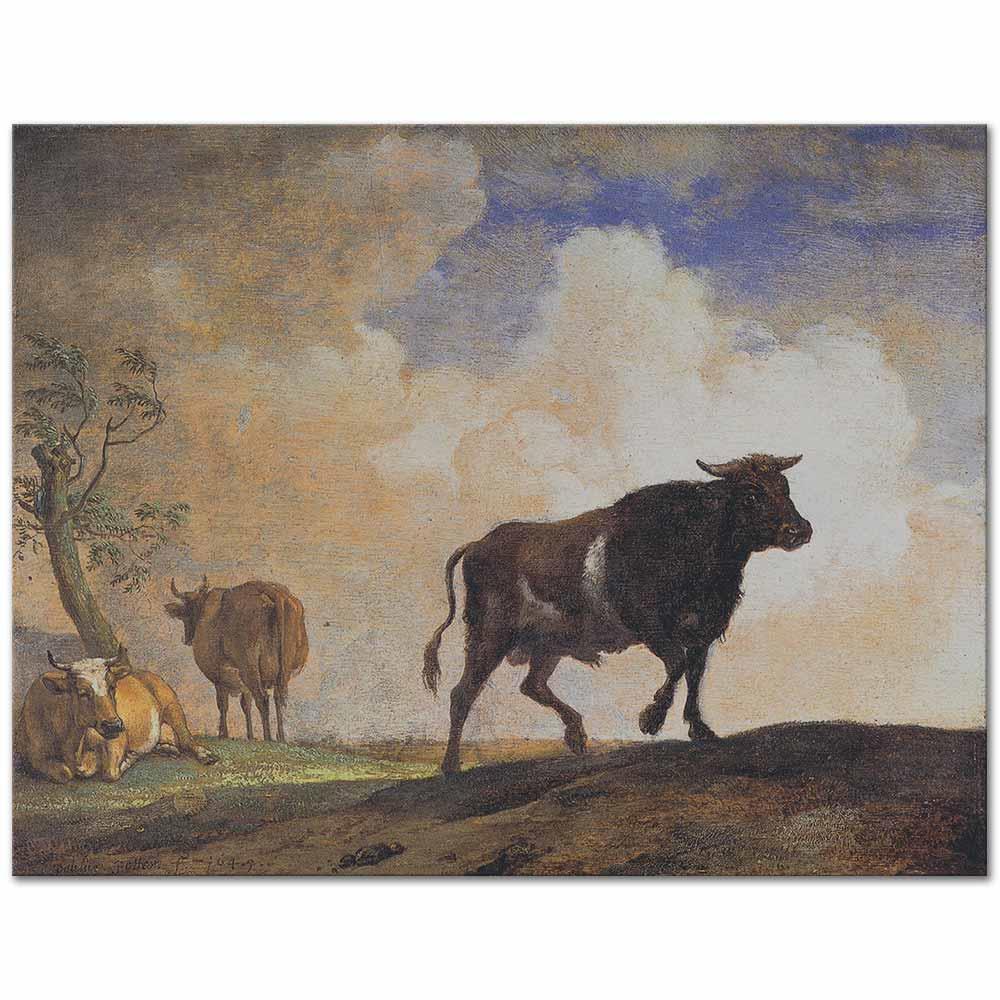 The Bull by Paulus Potter as Art Print