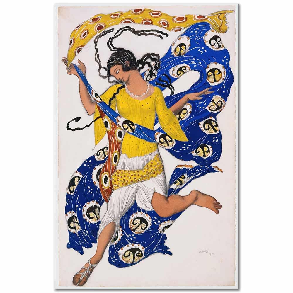 Leon Bakst Kelebek (Anna Pavlova için Kostüm Tasarımı) Kanvas Tablo
