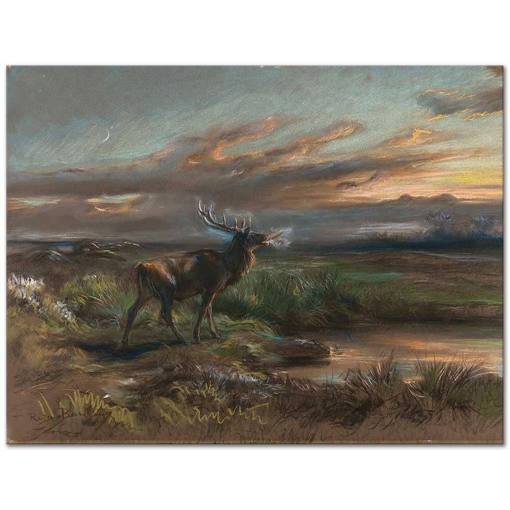 Rosa Bonheur Geyiğin Bağırışı Kanvas Tablo