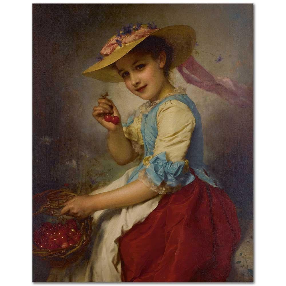 The Cherry Girl by Adolphe Piot