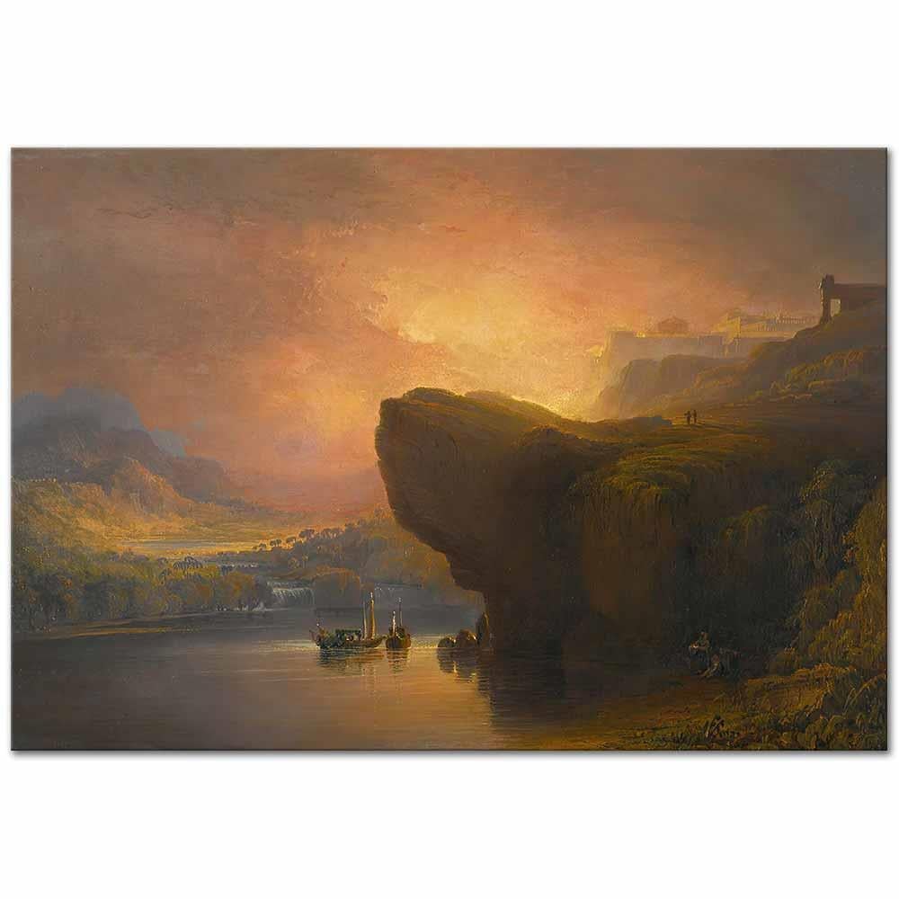 The City Of God And The Waters Of Life by John Martin as Art Print