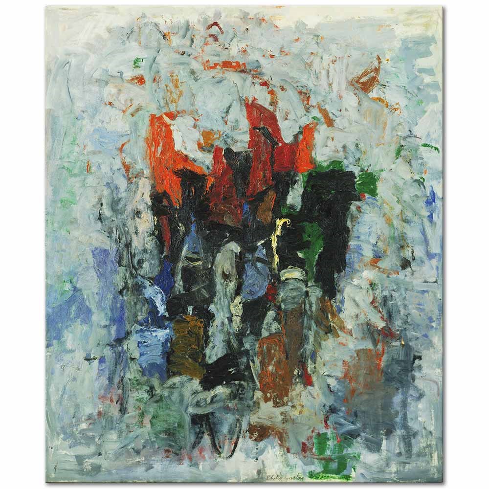 Philip Guston Saat Kanvas Tablo