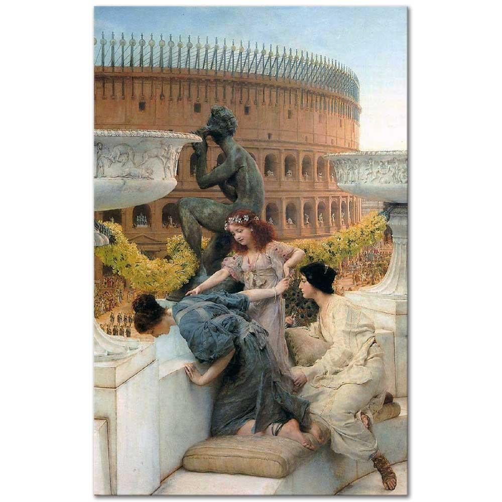 Sir Lawrence Alma Tadema Kolezyum Kanvas Tablo