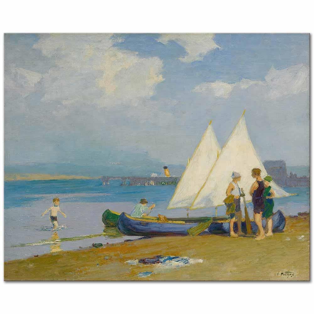 The Conference by Edward Henry Potthast as Art Print