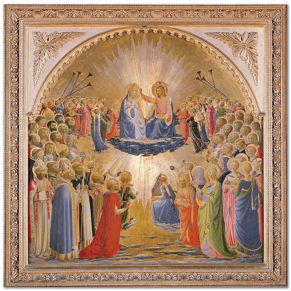 The Coronation of the Virgin by Fra Angelico as Art Print
