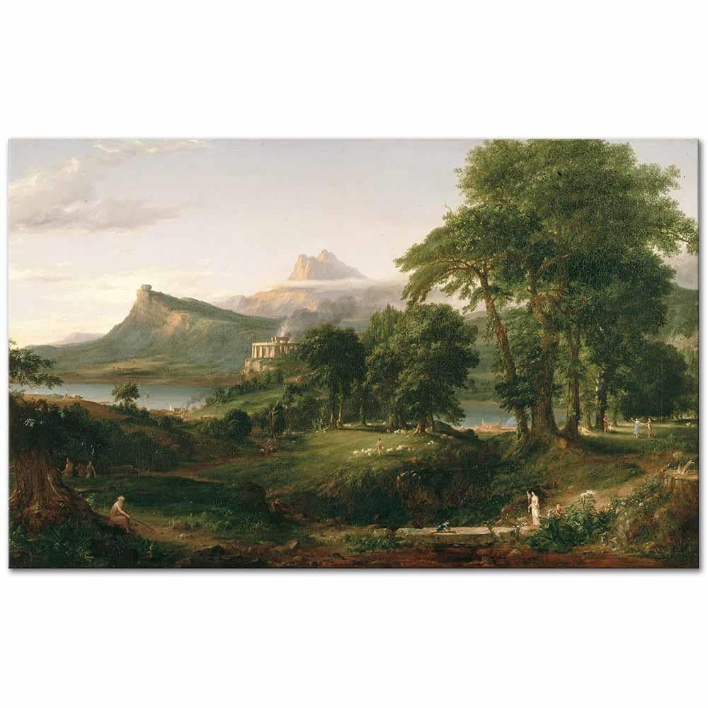 Thomas Cole İmparatorluğun Rotası Arcadia veya Pastoral Devlet Kanvas Tablo