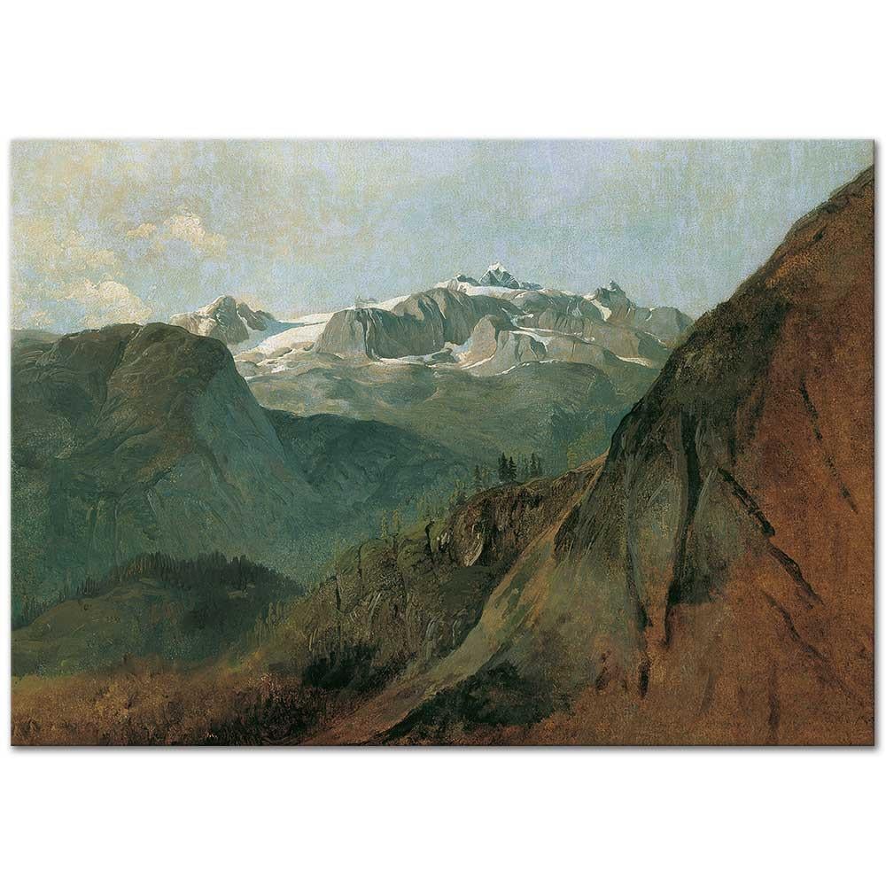 Friedrich Gauermann Dachstein Tepesi Kanvas Tablo