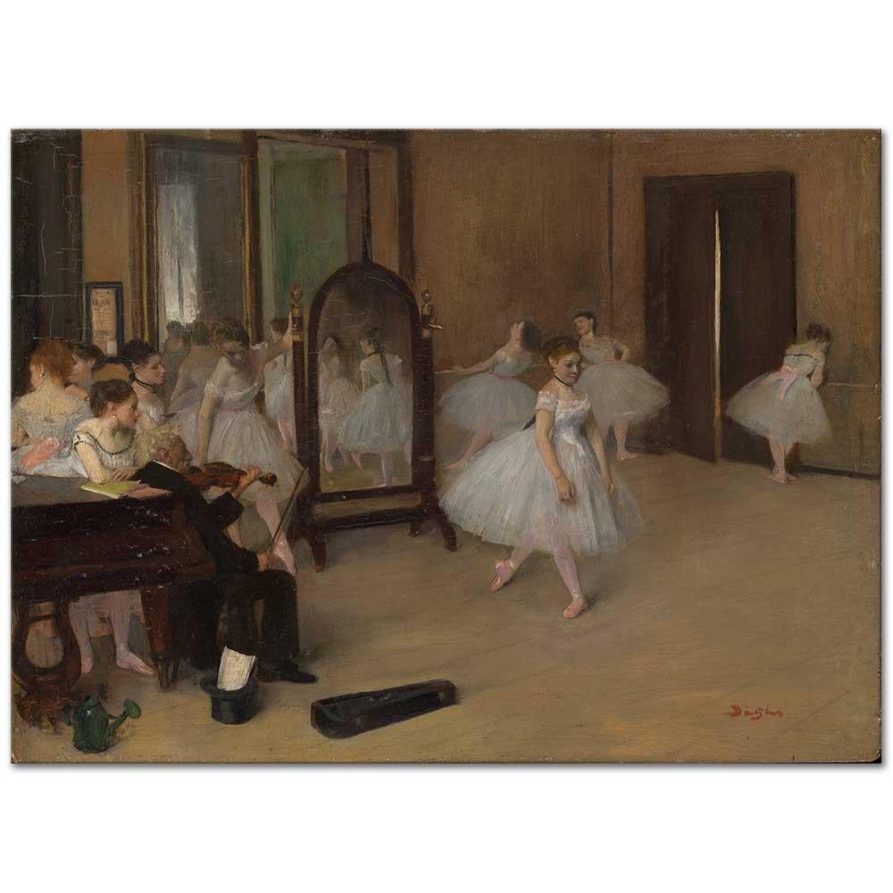 The Dancing Class by Edgar Degas as Art Print