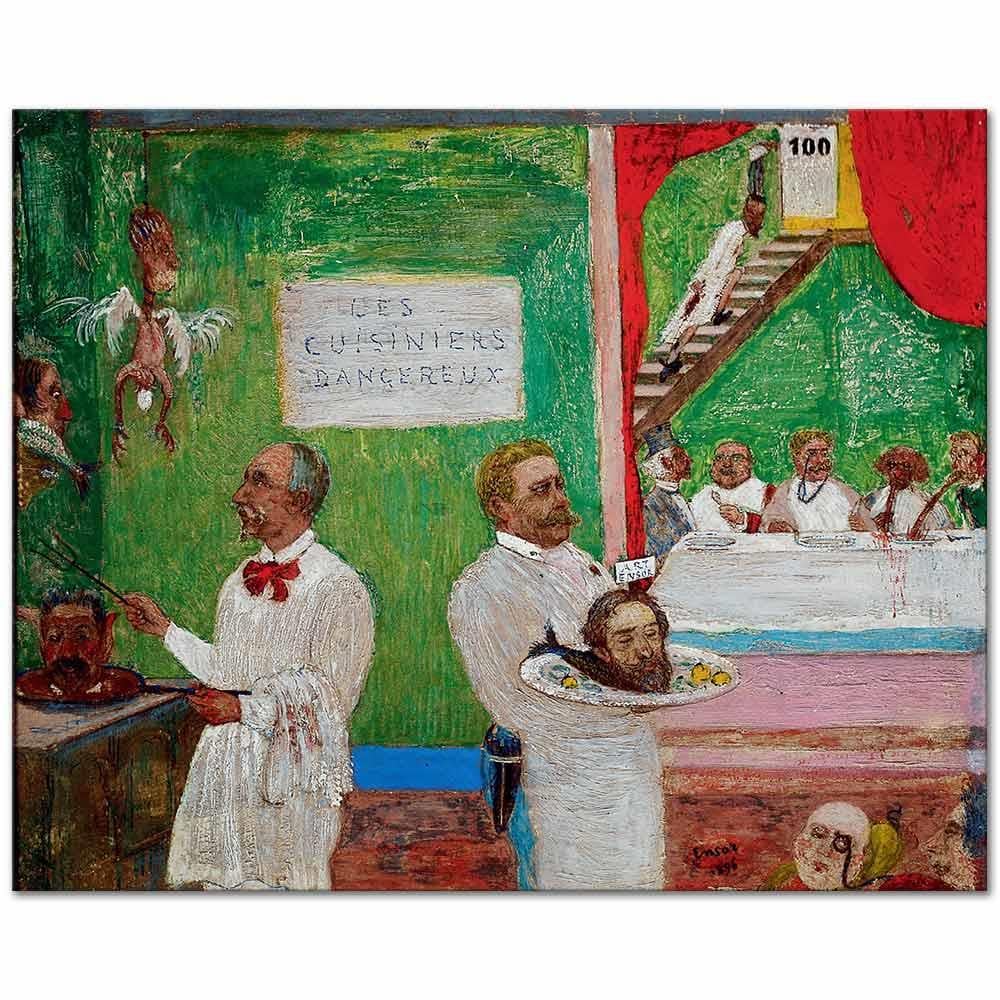 James Ensor Korkunç Mutfak Kanvas Tablo