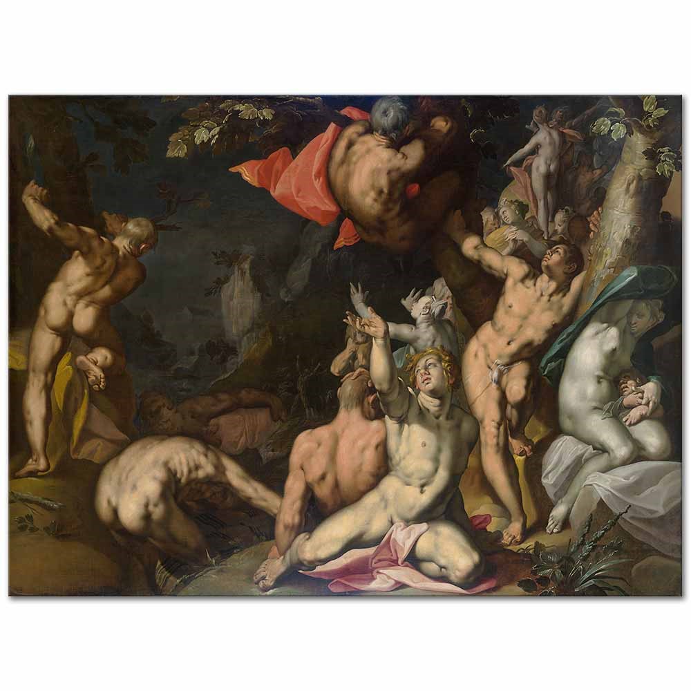 The Deluge by Abraham Bloemaert as Fine Art Print